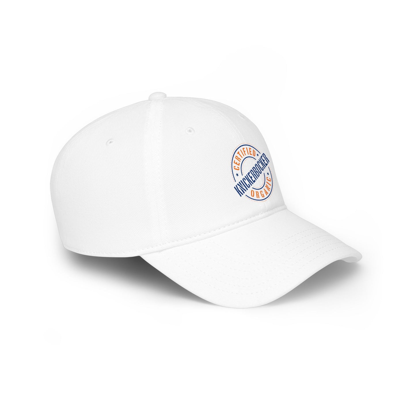 Low-Profile Baseball Cap "Certified Organic Knickerbocker" - White