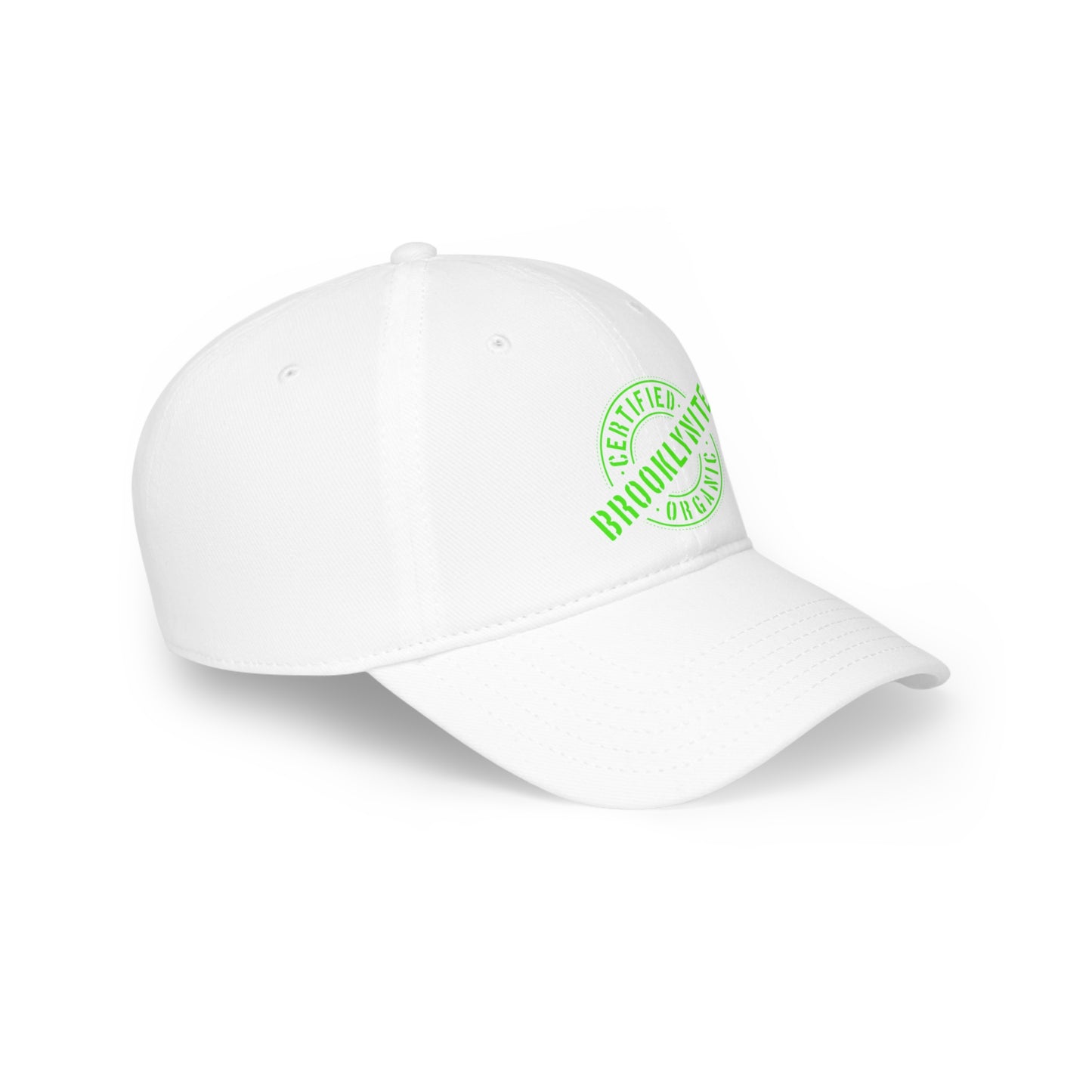 Baseball Cap "Certified Organic Brooklynite" - White