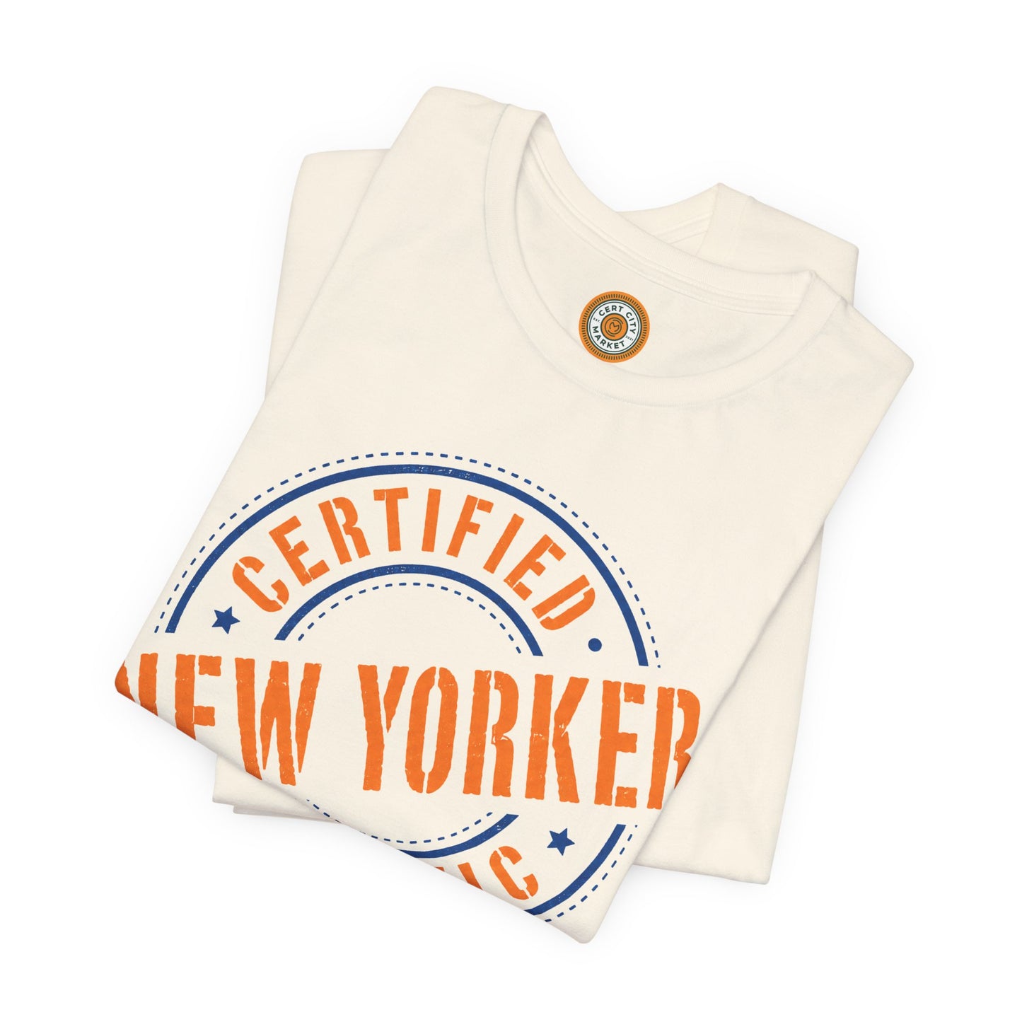 Unisex "Certified Organic New Yorker"Jersey Short Sleeve Tee