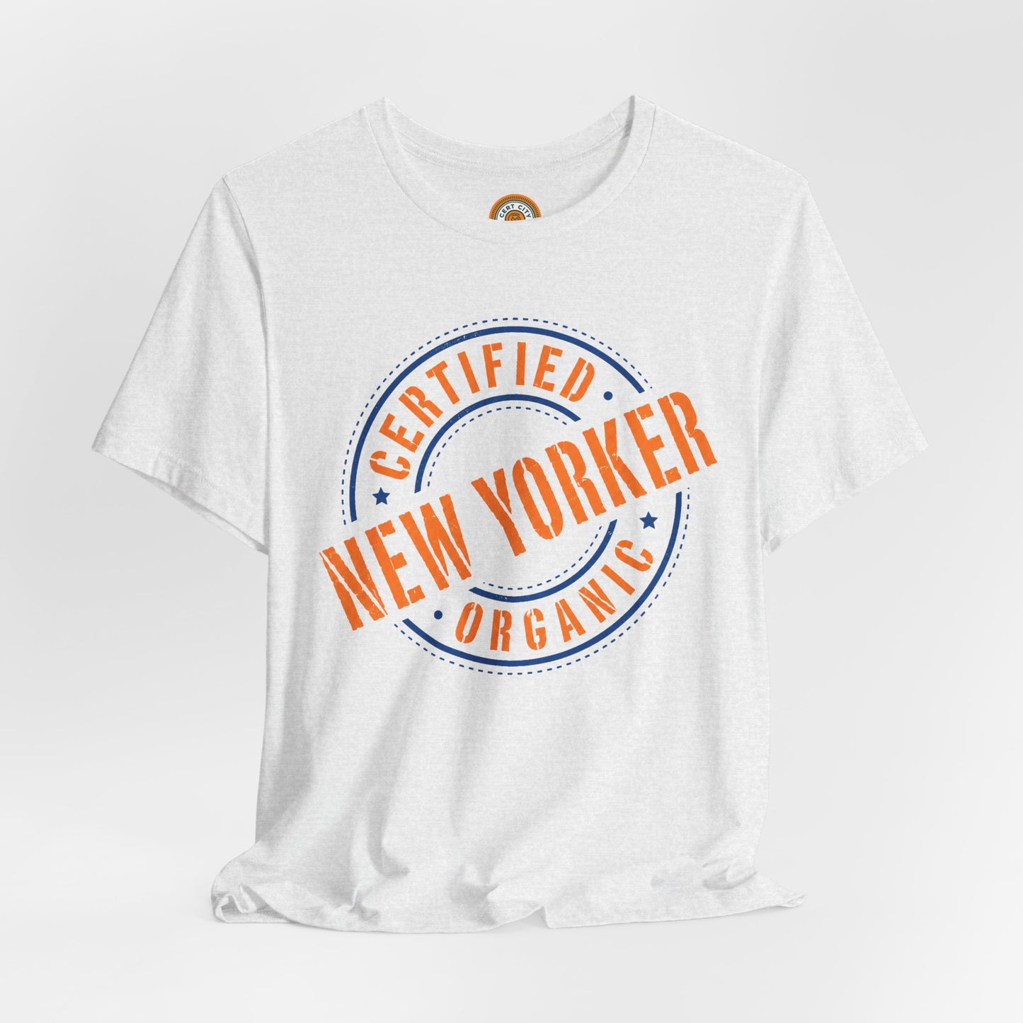 Unisex "Certified Organic New Yorker"Jersey Short Sleeve Tee