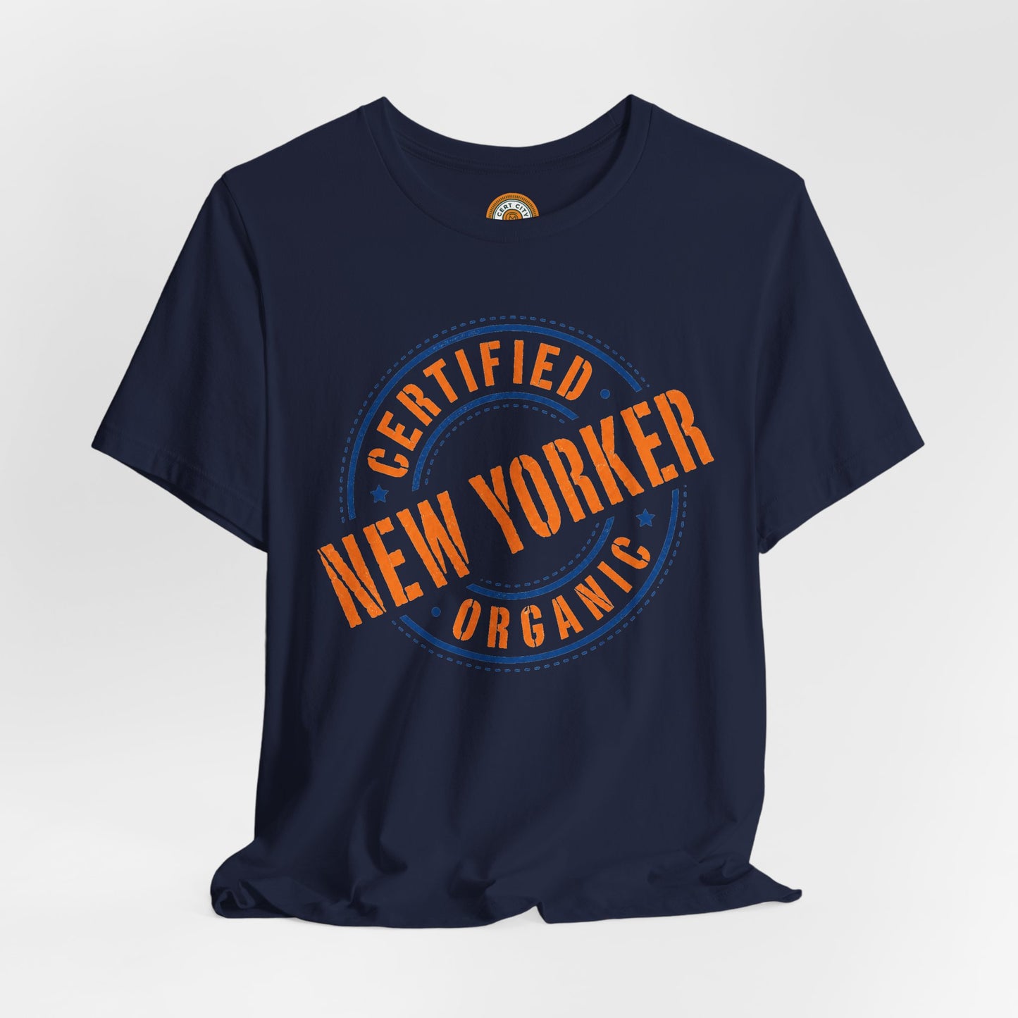 Unisex "Certified Organic New Yorker"Jersey Short Sleeve Tee