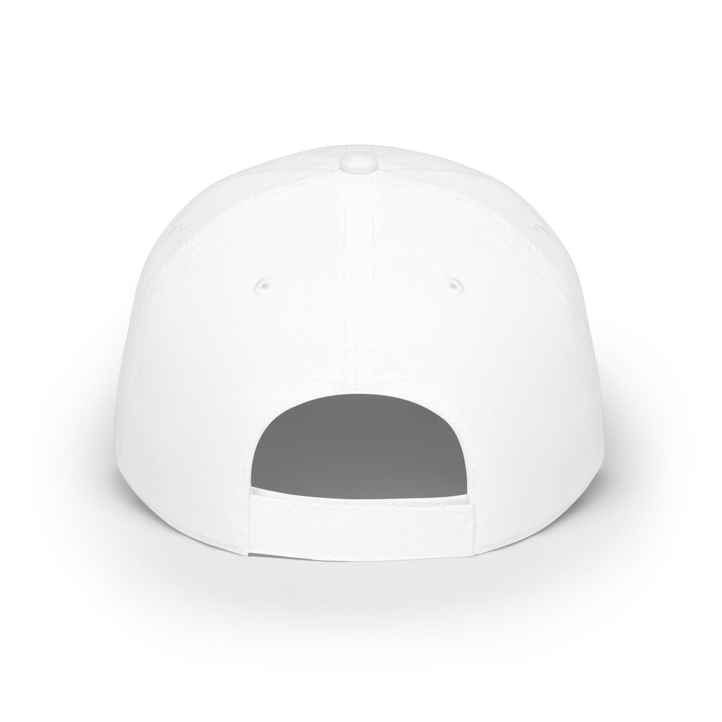Low-Profile Baseball Cap "Certified Organic Brooklynite" - White w/Green Stamp