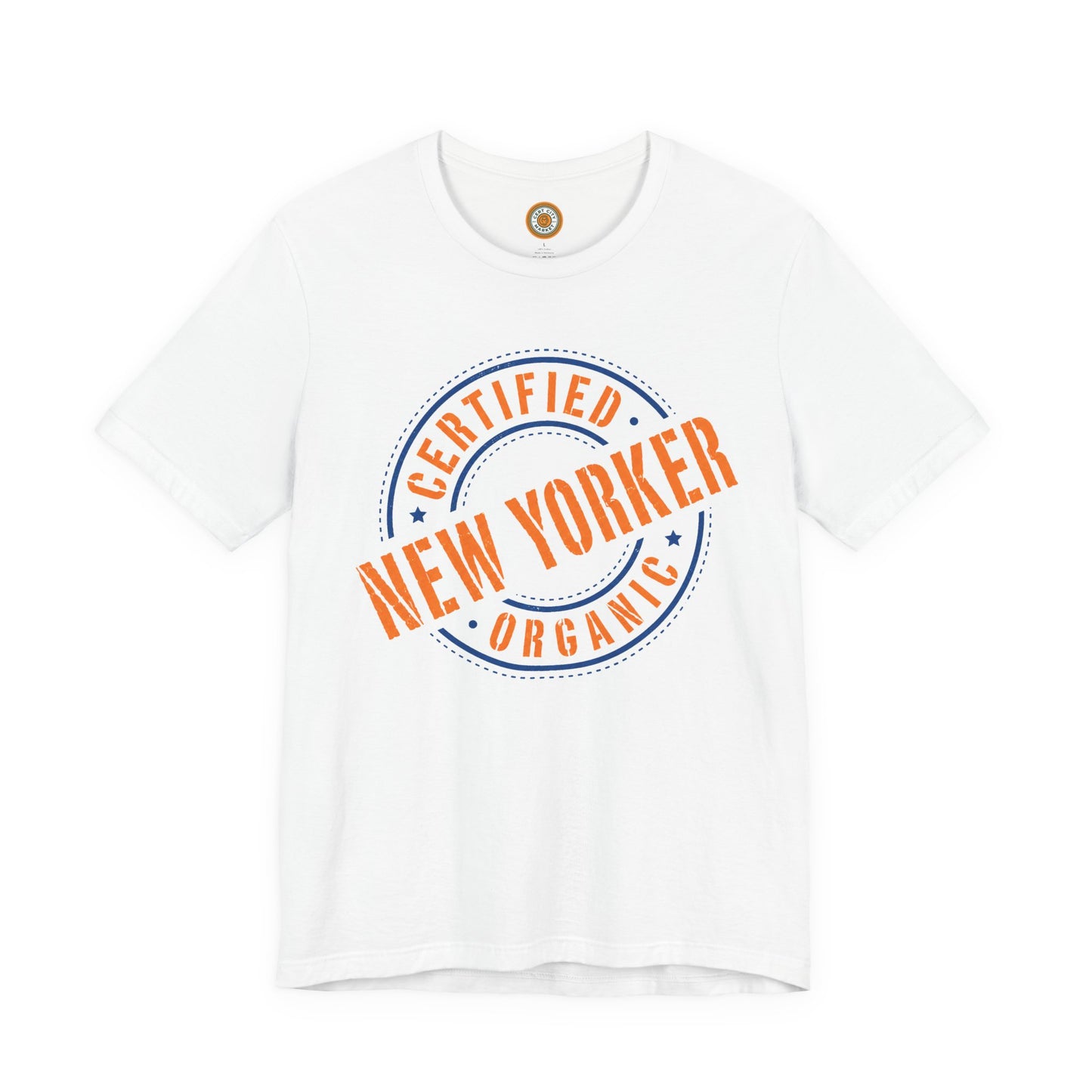 Unisex "Certified Organic New Yorker"Jersey Short Sleeve Tee