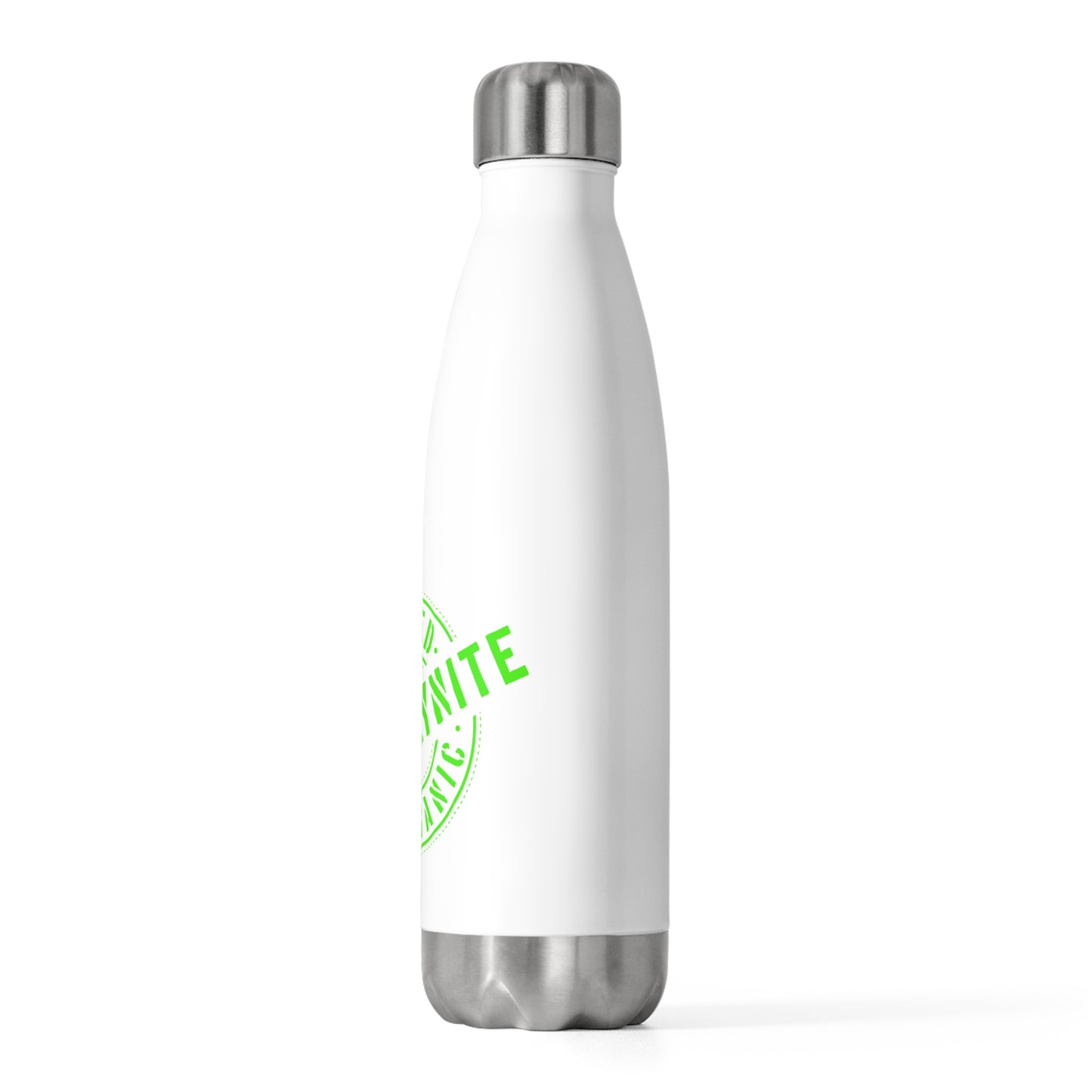 Insulated Bottle  — “Certified Organic Brooklynite” Green Logo 20oz Stainless Water Bottle