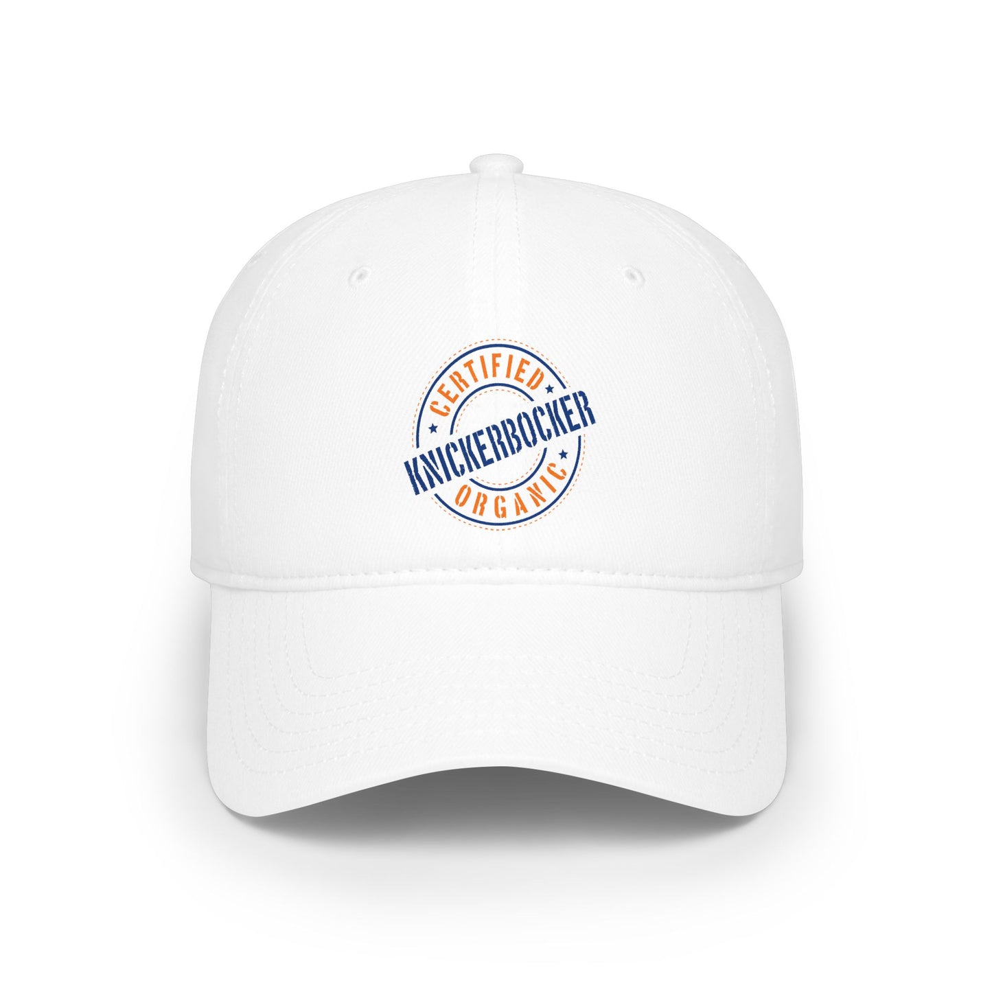 Low-Profile Baseball Cap "Certified Organic Knickerbocker" - White