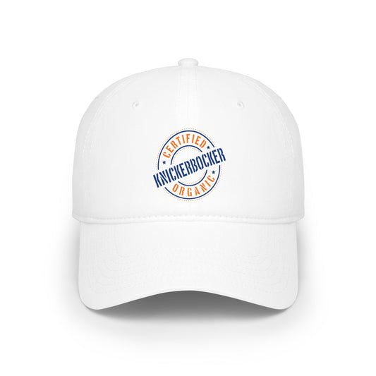 Low-Profile Baseball Cap "Certified Organic Knickerbocker" - White