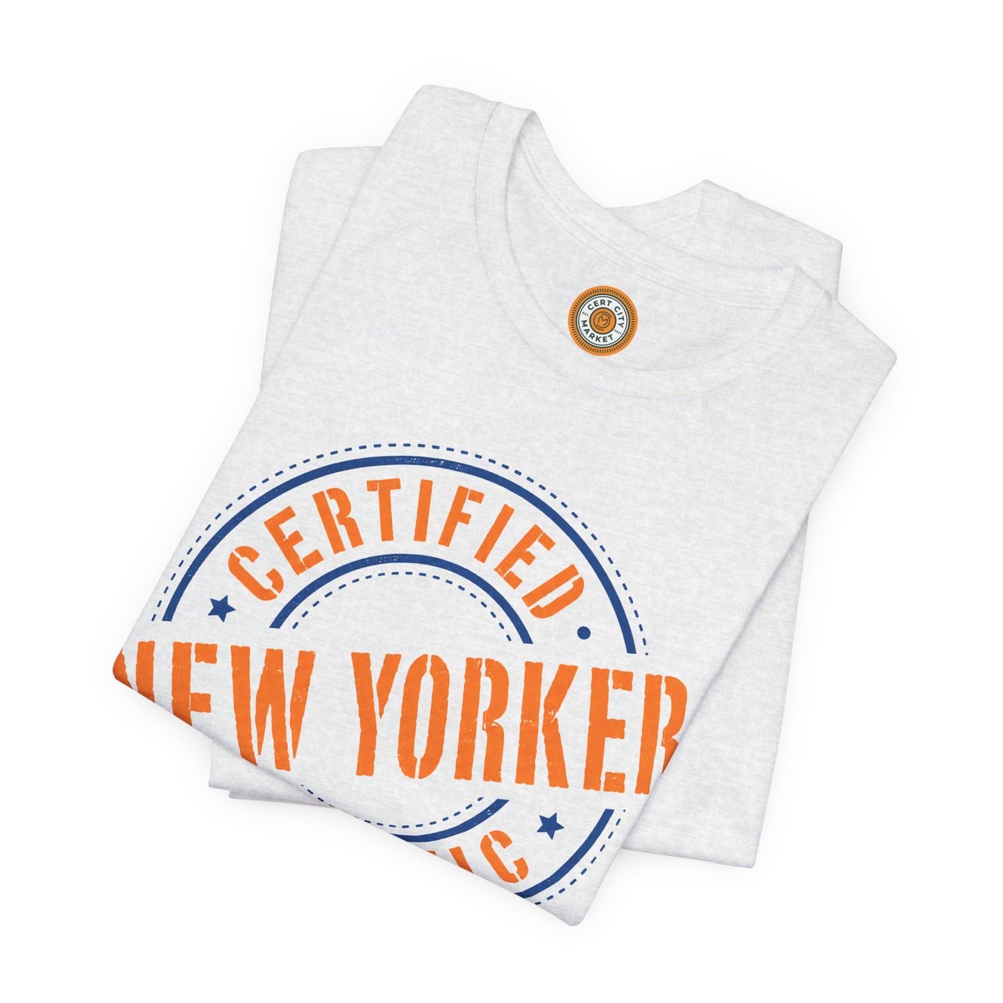 Unisex "Certified Organic New Yorker"Jersey Short Sleeve Tee