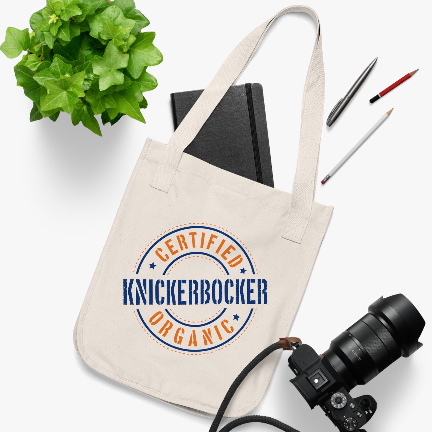 Canvas Tote Bag — "Certified Organic Knickerbocker"