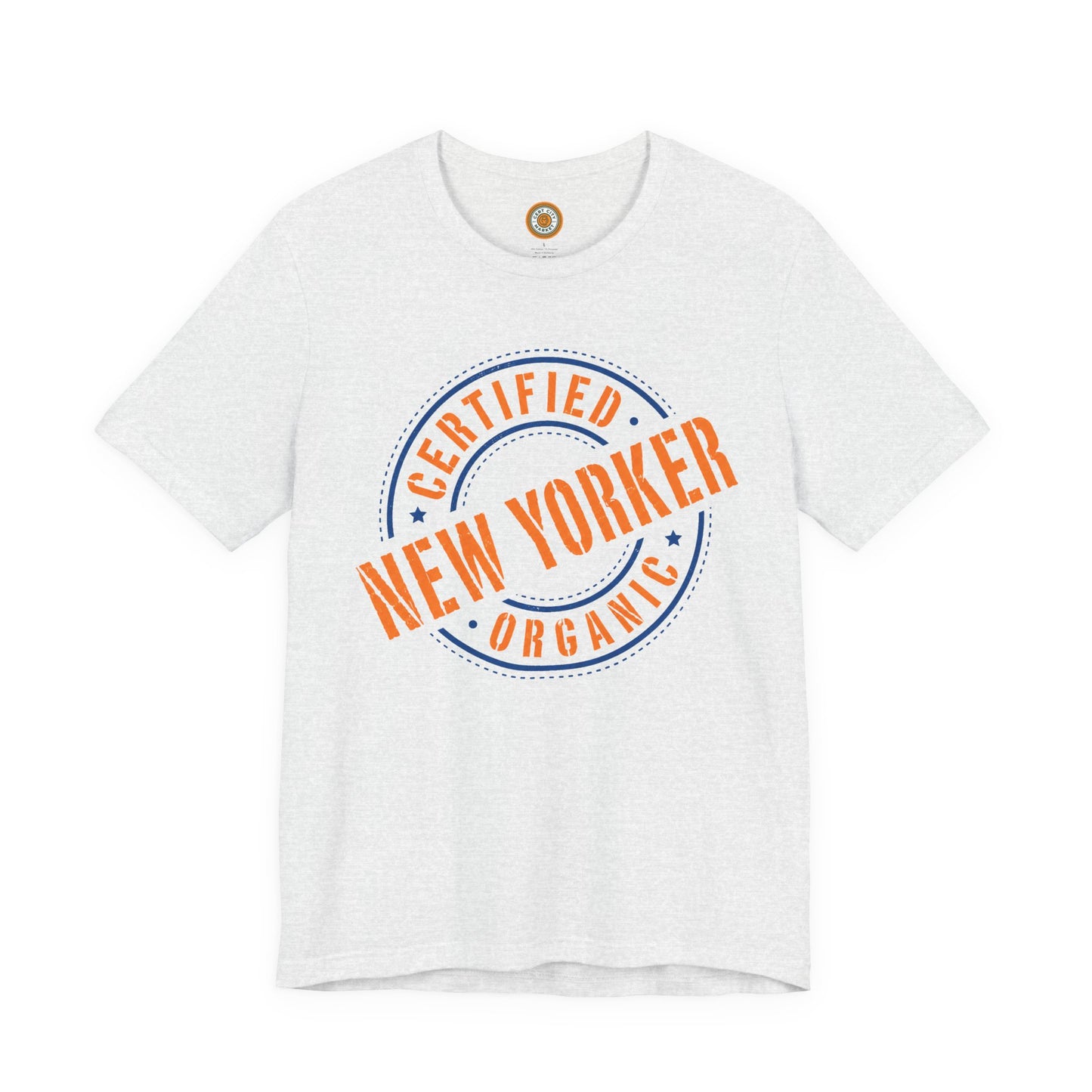 Unisex "Certified Organic New Yorker"Jersey Short Sleeve Tee