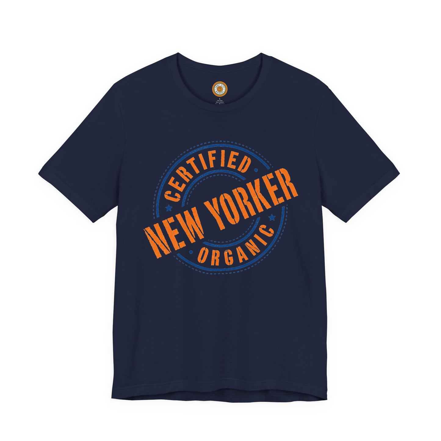 Unisex "Certified Organic New Yorker"Jersey Short Sleeve Tee