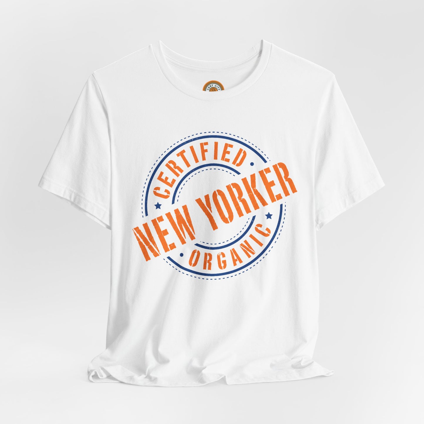 Unisex "Certified Organic New Yorker"Jersey Short Sleeve Tee