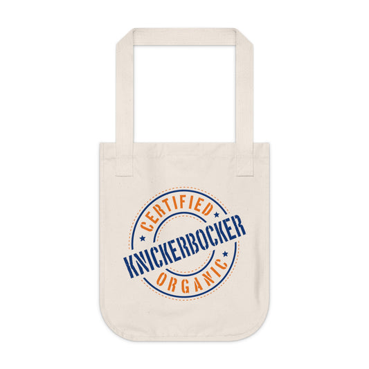 Canvas Tote Bag — "Certified Organic Knickerbocker"