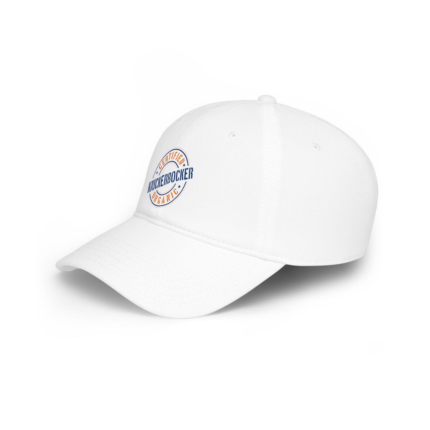 Low-Profile Baseball Cap "Certified Organic Knickerbocker" - White