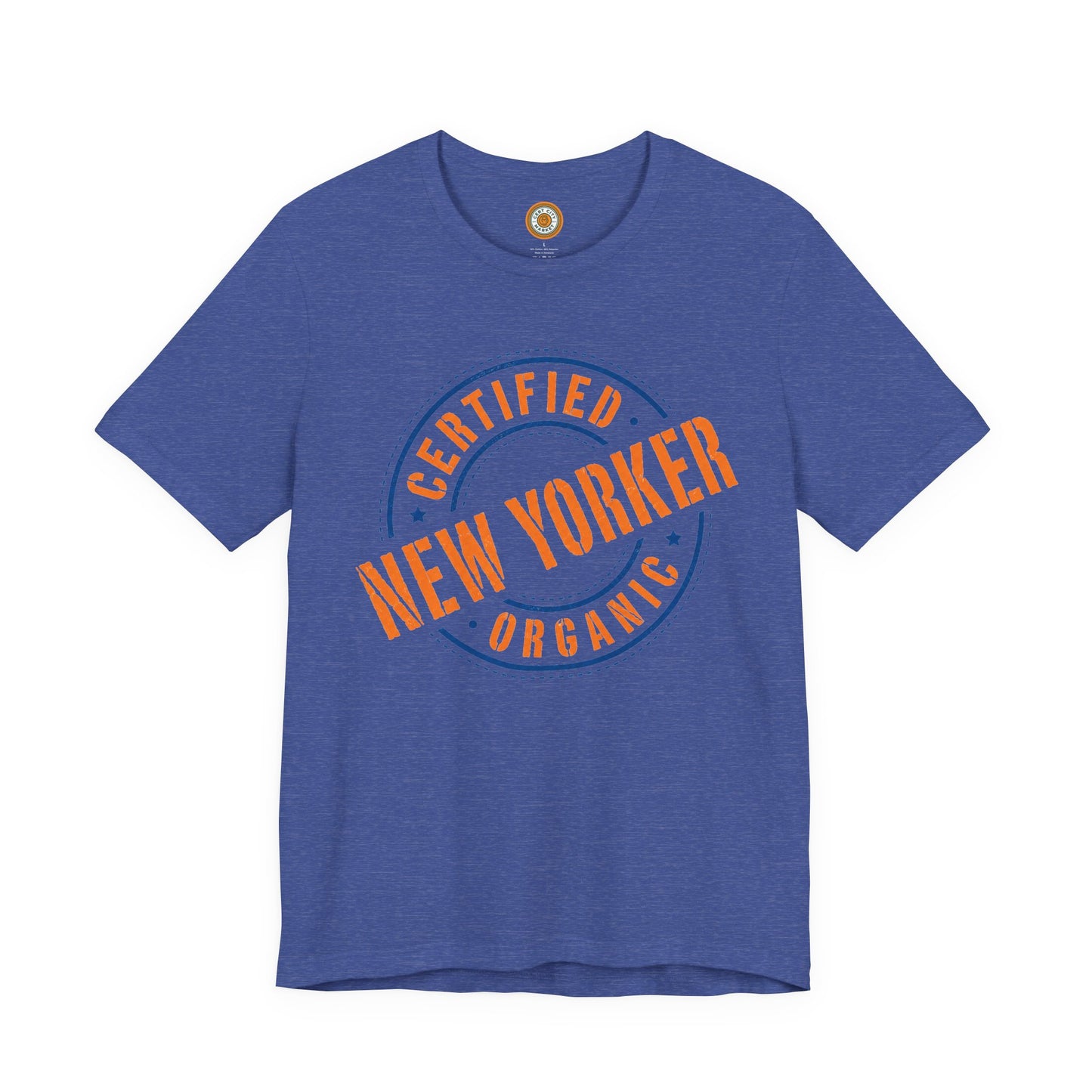Unisex "Certified Organic New Yorker"Jersey Short Sleeve Tee