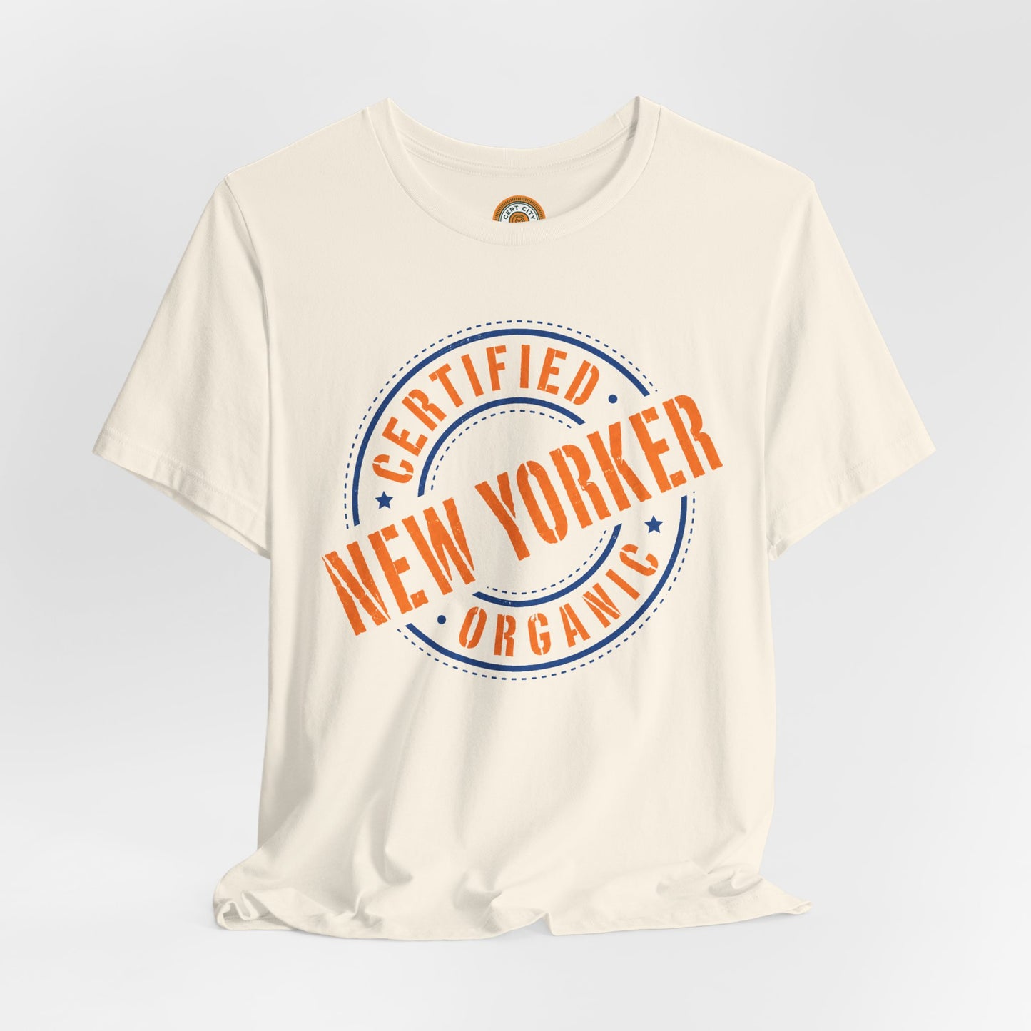 Unisex "Certified Organic New Yorker"Jersey Short Sleeve Tee