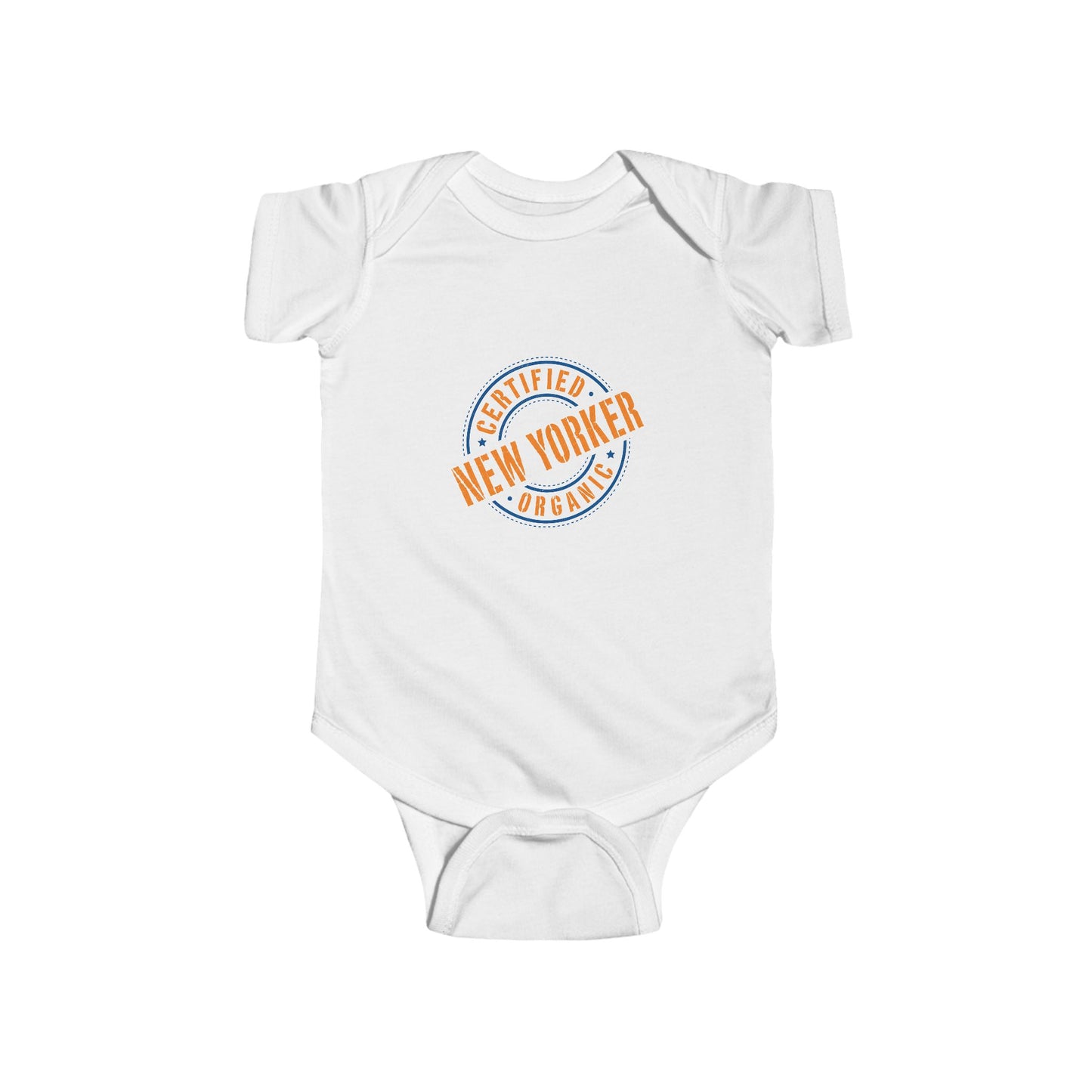 Infant Short Sleeve Bodysuit/Onesie "Certified Organic New Yorker"