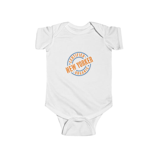 Infant Short Sleeve Bodysuit/Onesie "Certified Organic New Yorker"