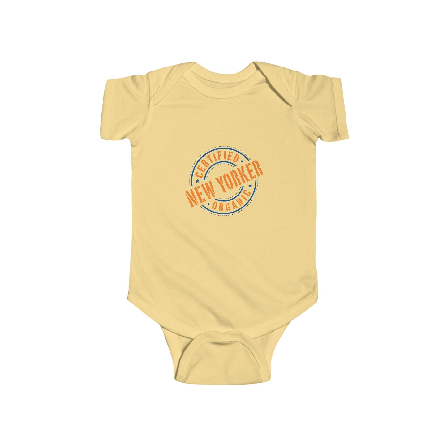Infant Short Sleeve Bodysuit/Onesie "Certified Organic New Yorker"