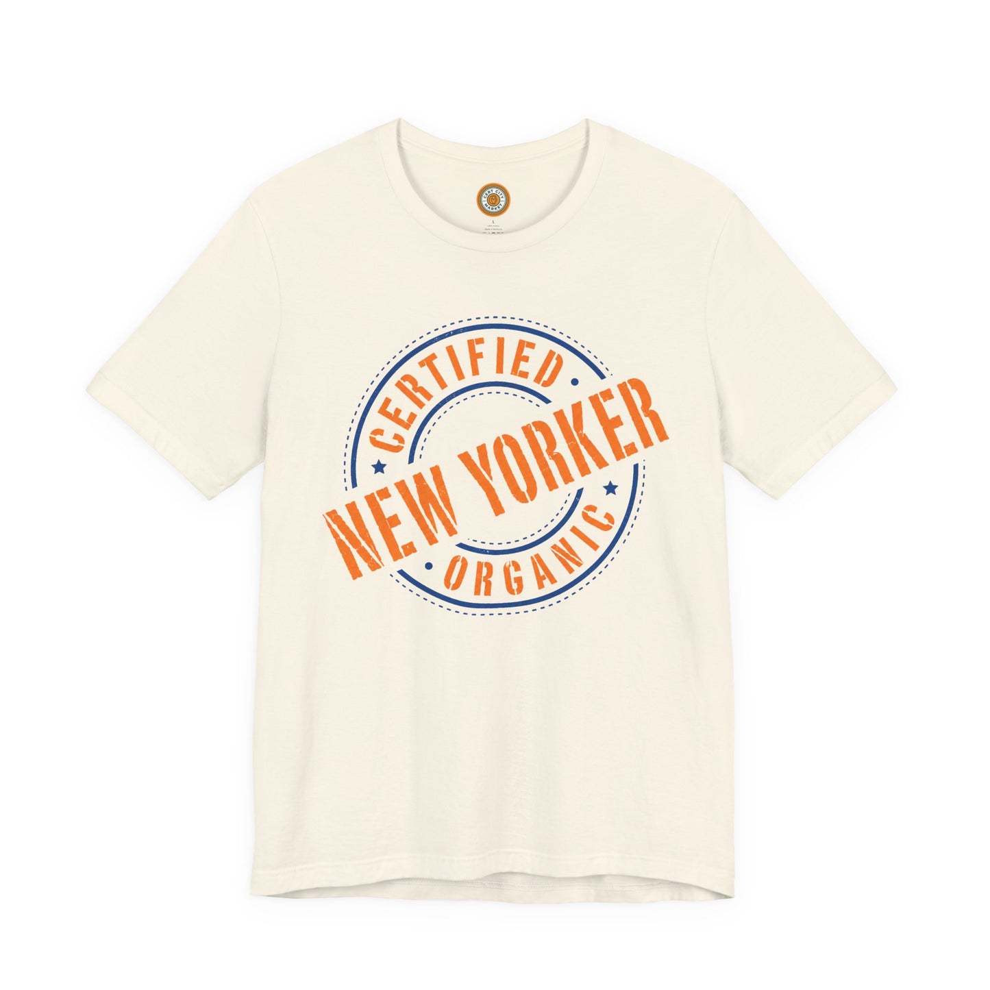 Unisex "Certified Organic New Yorker"Jersey Short Sleeve Tee
