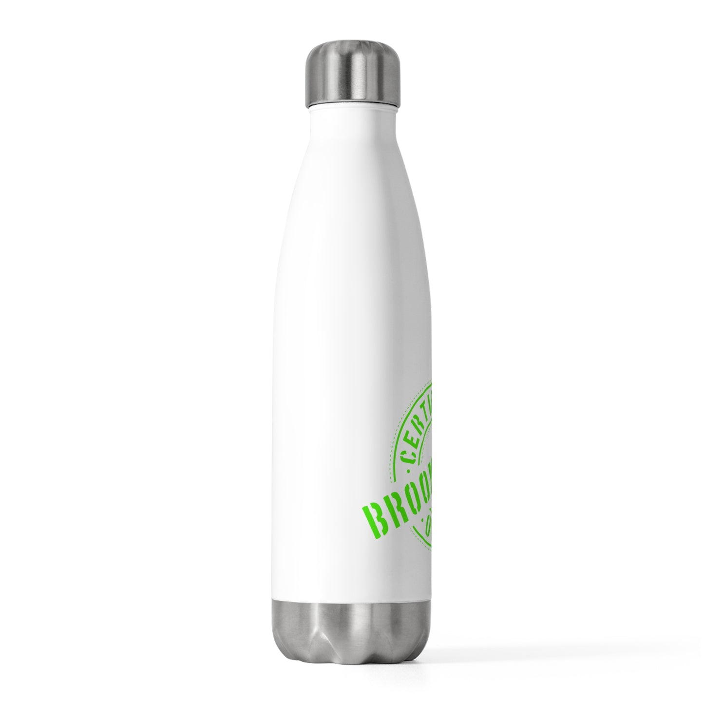 Insulated Bottle  — “Certified Organic Brooklynite” Green Logo 20oz Stainless Water Bottle