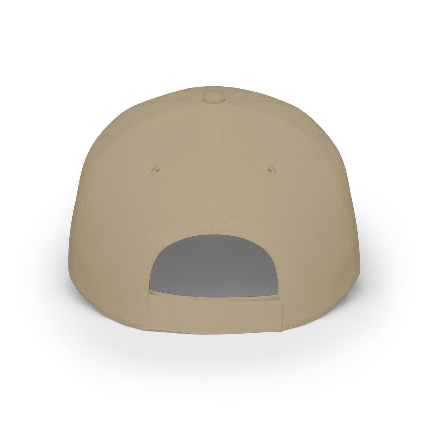 Low-Profile Baseball Cap "Certified Organic Brooklynite" - White w/Green Stamp
